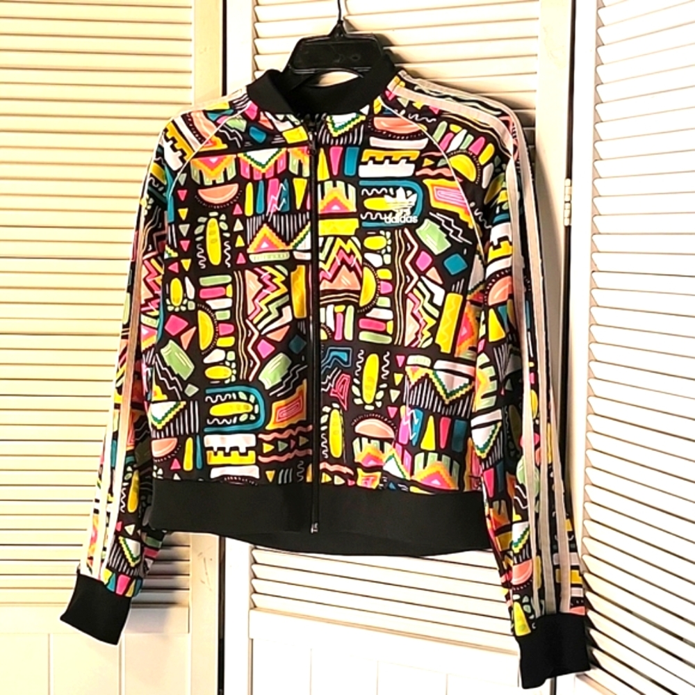 Adidas Originals Retro Printed Track Jacket. SZL